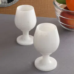 300 ML Makrana Marble White Wine Glasses Set of 2 By Nikkispride-picture-34