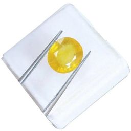 Certified 5.25 Carat Unheated Untreated Ceylone Yellow Sapphire Pukhraj Stone Sapphire Stone-image-84