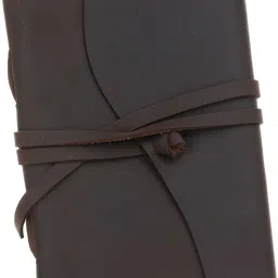 HC Leather Handmade Belt Diary with Unlined Pages Soft Genuine Leather Journal A5 Diary Plain 100 Pages-43