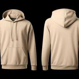 Men Solid Hooded Neck Beige Sweater-image-50