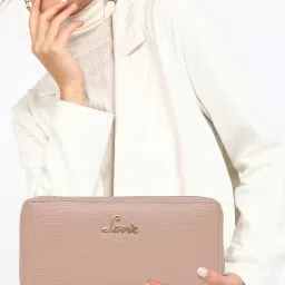 Women Casual Pink Artificial Leather Wallet - Regular Size-image-54