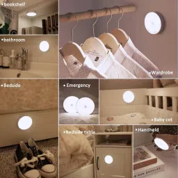 DARDRIS USB Charging Wireless Self Adhesive LED Body Induction Lamp Sensor Light Smart Sensor Light image 3