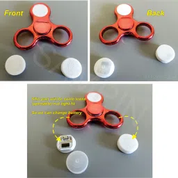 sampin High QLT LED Multi Light Spinner with Various Glow Pattern in Dark Stress Relief image 2
