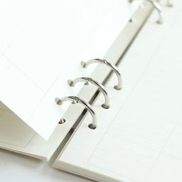 KRYTONE 2 Pcs Silver Book Rings, 3 Holes Metal Loose Leaf Binder Rings Manual Ring Binder-18