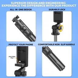 YCHROZE Y17 Selfie Stick Tripod expandable features Bluetooth Selfie Stick image 2