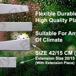 myy brand Wall Ventilation Air Hole Closer Mosquito Net Dust Controller White 42/15 cm 4 PSC (with 2 Extension Piece) Insect Net image 5