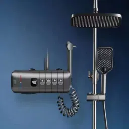 Seaborn Premium Wall-Mounted Shower Set with Rainfall Shower Head and Handheld Spray Shower Set distribute water evenly and efficiently for bathing or showering-image-23