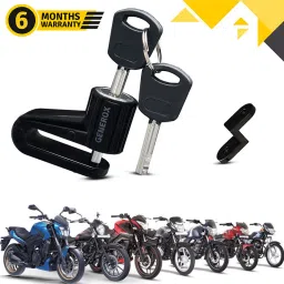 Anti Theft Disc Brake Lock With Push Lock feature (Black) for all BJG Bike High Security Disc Lock Made with Heavy Duty Metal (Black) for all BJG Bike Disc Lock-21