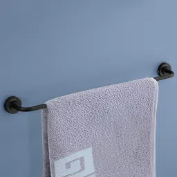 Stainless Steel 304 Grade Towel Hanger/Towel Rod/Bar/Bathroom Accessories(Daizy) Black Towel Holder-18