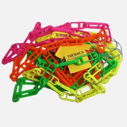 Plastic chain rope neon color multipurpose hanger rope chain pack of 4 Plastic Dress Pack of 4 Hangers For Dress-22