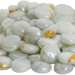 Glossy Finish Shiny Glass Pebbles For Aquarium Vase Filler Plant Pots_P9 Polished, Carved Round, Oval Fire Glass Pebbles-15