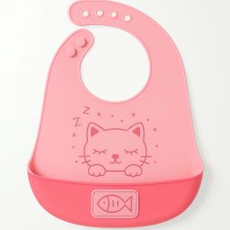 Silicone Baby Bib with Pocket | Adjustable Neck | Waterproof & Easy to Clean-image-62