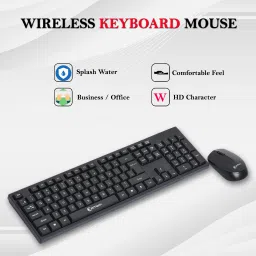 KITECH KMW200 Wireless Standard Desktop Keyboard Compatible with Desktop, Laptop, Mac Easy to Use,Plug and Play,Quick, Comfy Durable body image 4