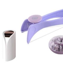 Painless Hair Removal for Women, Painless Premium Eyebrow Trimmer Conture Hair Remover and Exfoliation Device for Face and Body with Built-in LED Light Lipstick Style With eyebrow threading machine Eyebrow Thread-image-2