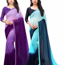 Unstitched Georgette Blouse Material Solid-image-24