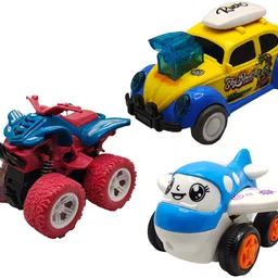 vaniha Unbreakable Four-Wheel Drive Friction Powered Diecast Toy Set-D150-picture-47