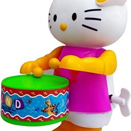 Hello Kitty Cute Drummer Kitty Toy with Drumming and Dancing for Kids Baby-image-21