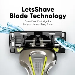 letsshave Pro 7 Max Shaving Razor for Men 1 Razor Handle + 2 Blades with Cap, Men image 5
