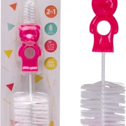 Hola Bear 2 in 1 Bottle Cleaning Brush Kit- Blue-image-22