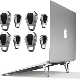 Upkaranwale Mini Metal Folding Portable Laptop Stand for Laptop&Keyboard&Tablet(Pack of8pcs) UHK212 Laptop Stand-13