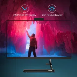 Lenovo IdeaCentre AIO 3 Core i3 (8 GB DDR4/512 GB SSD/Windows 11 Home/23.8 Inch Screen/11th Gen Intel i3 23.8" FHD IPS 3-Side Edgeless All-in-One Desktop) image 3