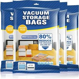 Vacuum Compression Storage Bags with Hand Pump Vacuum Sealer Bags Pack Of 5 Travel Storage Vacuum Bags-image-66