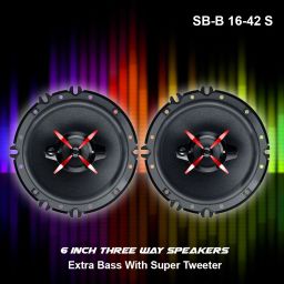 songbird 6 Inch Max 3 Way Door With Inbuilt Tweeter A63-SB-B16-42-S Coaxial Car Speaker image 2