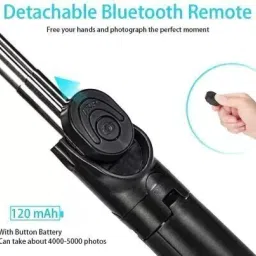 Rangwell Portable Bluetooth selfie stick with wireless remote and extendable tripod Tripod Kit image 4