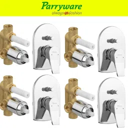 Aqua concealed Diverter Body with Concealed Upper Part set of 4 pic 260 Agate Diverter with upper trim | Hot and Cold water Mixer | Complete set Diverter Faucet-image-45