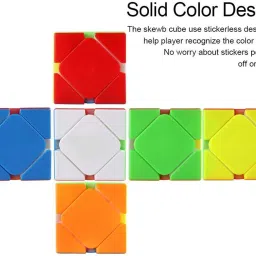 kiditos MoYu Skewb Speed Cube Stickerless Meilong Cubing Classroom Magic Puzzle image 4