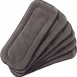 High Absorbent Cloth Diaper Inserts Pack of 5, Reusable Washable Insert Pads-image-4