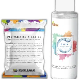 DyFix + Prewash Fixative Powder Combo for Tie Dye Colors, fabric colour fixer-image-8