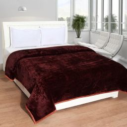 Embroidered Single Mink Blanket for Heavy Winter-image-28