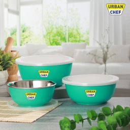 Stainless Steel Serving Bowl Microwave safe Flora Bowl-image-82