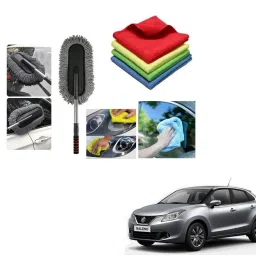1 Microfiber Duster, 4 Pcs Microfiber Cloth Combo-36
