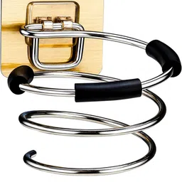 morbee HairDryerHolder-StainlessSteel-WallMount-Organizer-Shelf Wall Mounted Dryer Holder-picture-1
