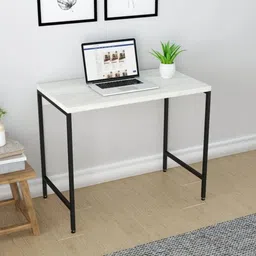 palarial UrbanEdge Metal Frame Office & Study Table Minimalist Engineered Wood Study Table-picture-1