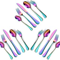 Cutlery Set, Dinnerware, Flatware, Stainless Steel Dinner Set Service Stainless Steel Cutlery Set-image-69
