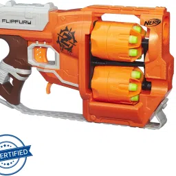 FlipFury Zombie Strike Toy Blaster,2 Flipping Drums Guns & Darts-image-21