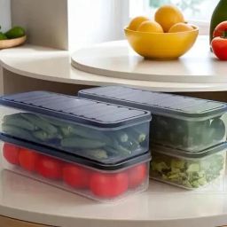 Plastic Air Tight Containers for Kitchen Pantry Fridge Boxes Leakproof & Space-Saving Storage Basket-image-32