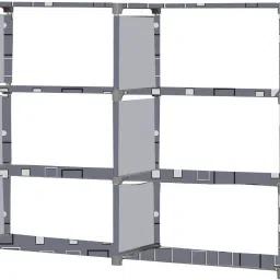 flipkart perfect homes studio Awesome box Print 8 Layer Simple Bookshelf/Multipurpose Rack/Children Bookcases Metal Open Book Shelf image 4