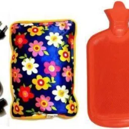 CARE WORLD Combo of Hot Water Bottle Bag with Electric Heating essence water Pad Multicolor (pack of 2) Non Electrical 2 LTR & Electrical 1 L Hot Water Bag (Multicolor) ELECTRICAL AND NON ELECTRICAL 2000 ml Hot Water Bag-image-2