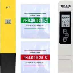 Digital pH & EC Meter Combo High Accuracy ±2%, 0-9990ppm TDS & 1-14 pH Range Digital pH Meter-13