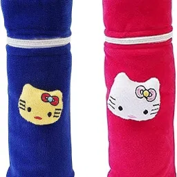 Baby Milk Feeding Bottle Cover with Zipper Soft Plush Stretchable, 120-250 ML-image-37