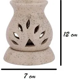 bright shop Ceramic Electric Diffuser, White Color For Home Decor With Lavender & Rose 10 ML Aroma Oil, Diffuser, Diffuser Set image 3