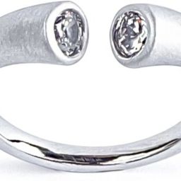 Dual Diamond Ring (Sil) Silver Ring-image-18