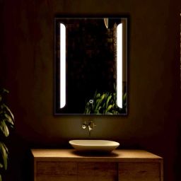 18x24 Inch LED Wall Mirror Glass with Touch Sensor Lights for Home Decor HD30 Bathroom Mirror-9