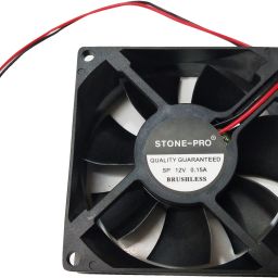 STONE-PRO 12V DC Fan 80X80X25MM Cabinet 3-Inch Square Cooling fan colore black Cooler-image-69