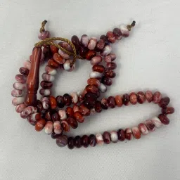 2 Pcs. Tasbih 99 beads,4 mm Beads Size Brown Color Beads Plastic Chain-image-31