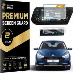 spartan shield Screen Guard for NEW HYUNDAI i20 2023 FACELIFT || SPORTZ | SPORTZ(O) | ASTA | N LINE - N6 || 8 inch Infotainment + Flexible TPU - AC Cluster Guard | i20 Car 9H Digital Display Touchscreen MATTE Accessory 2025 [Not Tempered Glass]-image-28